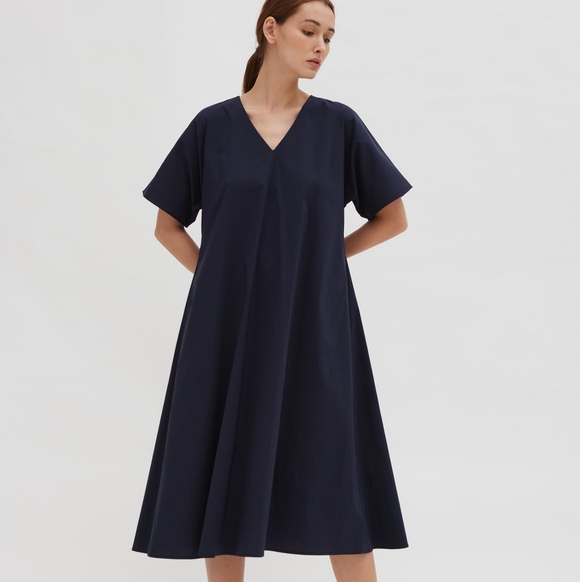 COS Dresses & Skirts - COS Black Cotton A Line Dress XS